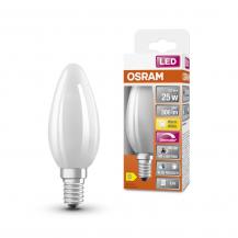 OSRAM E14 SUPERSTAR+ CLASSIC LED Lampe dimmbar 2,2W wie 25W 2700K warmweißes Licht matt hervorragende Farbwiedergabe von CRI > 90